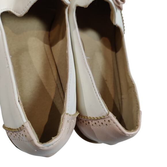 Galo Regalo Size EU 36 US 6 Pink Saddle Shoe Spectator Oxford Brogue Loafer - Picture 5 of 8